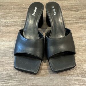 Open Square Toe Slip On